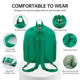 HAWEE Drawstring Backpack Sports Gym Bag Water Resistant String Bag Cinch Sackpack with Zipper Pocket for Shopping Sport Yoga - KAMO