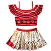 Girls Princess Moana Adventure Bathing Suit Tankini Swimsuit - KAMO