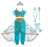 HAWEE Princess Costume for Girls Sequin Dress Up for Halloween Cosplay - KAMO