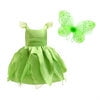 Princess Tinkerbell Costume for Girls Fancy Halloween Birthday Party Outfit Fairy Dress - KAMO