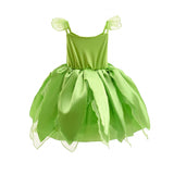 Princess Tinkerbell Costume for Girls Fancy Halloween Birthday Party Outfit Fairy Dress - KAMO