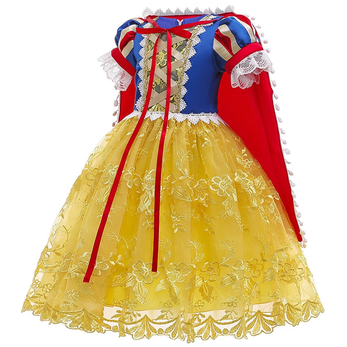 KAWELL Deluxe Snow Costume Generic Dress Up for Girls Party - KAMO