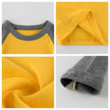 HAWEE Toddler Boys Cotton T Shirt 3 Pack Long Sleeve Shirts for 2-8 Years - KAMO