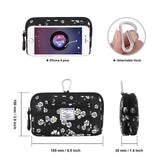 HAWEE Multipurpose Canvas Horizontal Smartphone Pouch Cell Phone Holster with Belt Loop Pouch Bag Belt Pouches for Women Cellphone - KAMO