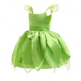 Princess Tinkerbell Costume for Girls Fancy Halloween Birthday Party Outfit Fairy Dress - KAMO