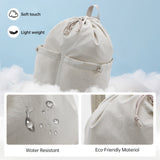 HAWEE Drawstring Backpack Sports Gym Bag Water Resistant String Bag Cinch Sackpack with Zipper Pocket for Shopping Sport Yoga - KAMO