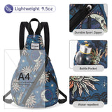 HAWEE Women's Rope Sling Bag - Convertible Chest Bag & Backpack, Water-Resistant Crossbody Daypack for Travel, Sport, Cycling | Left or Right Wear, Sunflower