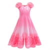 KAWELL Glinda Costume Dress Good Witch Cosplay Pink Pajamas Bubble Dress Halloween Costume - KAMO