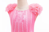 KAWELL Glinda Costume Dress Good Witch Cosplay Pink Pajamas Bubble Dress Halloween Costume - KAMO