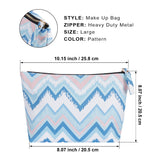 HAWEE Cosmetic Bag for Women Girls Make up Storage Pouch Case Portable Zipper Travel Accessories Organizer for Toiletry Water Repellent, Retro Camellia