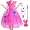 Girls Princess Dress Up Costume Halloween Fancy Dress - KAMO