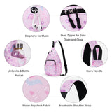 HAWEE Convertible Sling Backpack Purse Sunflower Crossbody Chest Bag Left and Right Shoulder Water Repellent
