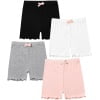 HAWEE 8 Pack Girls Cartwheel Shorts Toddler Girl Bike & Summer Breathable Comfy Under Dress Shorts 4-14 Y - KAMO