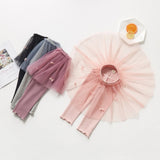 HAWEE Little Girls Footless Leggings with Tutu Ruffle Bowknot Skirt Stretchy Cotton Pantskirt, 4 Packs, 2-8 Years - KAMO