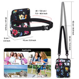 HAWEE Multifunction Phone Bag One Shoulder Phone Waist Bag Diagonal Cross Bag Smart Phone Case Outdoor Bag Triple Zip Hipster - KAMO