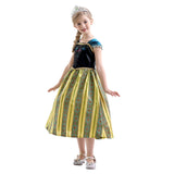 HAWEE Toddler Girls Princess Dress Qween Costume Snow Party Cosplay Fancy Dress with Accessories - KAMO
