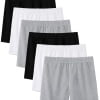 HAWEE 6 Pack Cotton Girls Bike Shorts Cartwheel Toddler Biker Under Dress Dance Multi-Color Shorts, 5-14 Y - KAMO