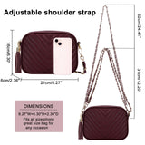 HAWEE Quilted Crossbody Purses for Women Trendy Small Crossbody Shoulder Handbags Clutch Purse Satchel Camera Bag