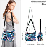 HAWEE Crossbody Bag for Women - Multi-pocket Shoulder Bag Lightweight Messenger Bag Casual printed Purse Handbag Travel Bag - KAMO