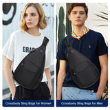 HAWEE Convertible Sling Backpack Purse Sunflower Crossbody Chest Bag Left and Right Shoulder Water Repellent
