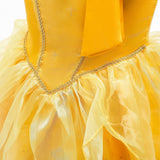 HAWEE Princess Dress up Birthday Party Fairy Yellow Costume for Toddler Girls - KAMO