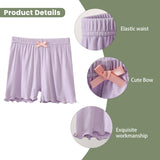 HAWEE 8 Pack Girls Cartwheel Shorts Toddler Girl Bike & Summer Breathable Comfy Under Dress Shorts 4-14 Y - KAMO