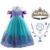 Princess Costume Dress for Girls Kids Birthday Party Halloween Cosplay Costumes 3-10 Years - KAMO