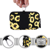 HAWEE Multipurpose Canvas Horizontal Smartphone Pouch Cell Phone Holster with Belt Loop Pouch Bag Belt Pouches for Women Cellphone - KAMO