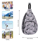 HAWEE Sunflower Bags Sling Backpack for Women One Shoulder Strap Cross Body