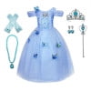 Girls Princess Dress Up Costume Halloween Fancy Dress - KAMO