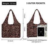 HAWEE Sunflower Tote Bag Water Repellent Travel Handbag Purse with 11 Pockets for Commuting/ Working/ Nursing/ Shopping/ Exercising
