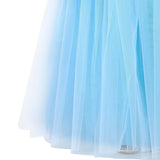 HAWEE Princess Dress Costume for Little Girl Puff Sleeves Blue Fancy Party Cosplay Outfit - KAMO