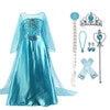 HAWEE Girls Princess Dress Costume with Long Cape - Luxury Sequin Halloween Dress up - KAMO