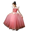 HAWEE Girls Sleeping Princess Dress Pink Costume for Halloween Christmas Fancy Birthday Party - KAMO