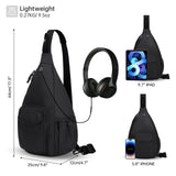 HAWEE Convertible Sling Backpack Purse Sunflower Crossbody Chest Bag Left and Right Shoulder Water Repellent