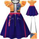 Girl Pop Singer Costume Demon Hunter Dress Dancer Dress Up Halloween Cosplay 3-14 Years - KAMO