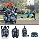 Drawstring Backpack Bag with Shoe Compartment, Large Gym Bag Sackpack Sports Beach Backpack for Men Women - KAMO