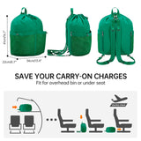 HAWEE Drawstring Backpack Sports Gym Bag Water Resistant String Bag Cinch Sackpack with Zipper Pocket for Shopping Sport Yoga - KAMO