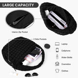 HAWEE Quilted Tote Bag Large Quilted Carryall Puffer Shoulder Bag Lightweight Quilted Padding Hobo Bag Quilted Bag - KAMO