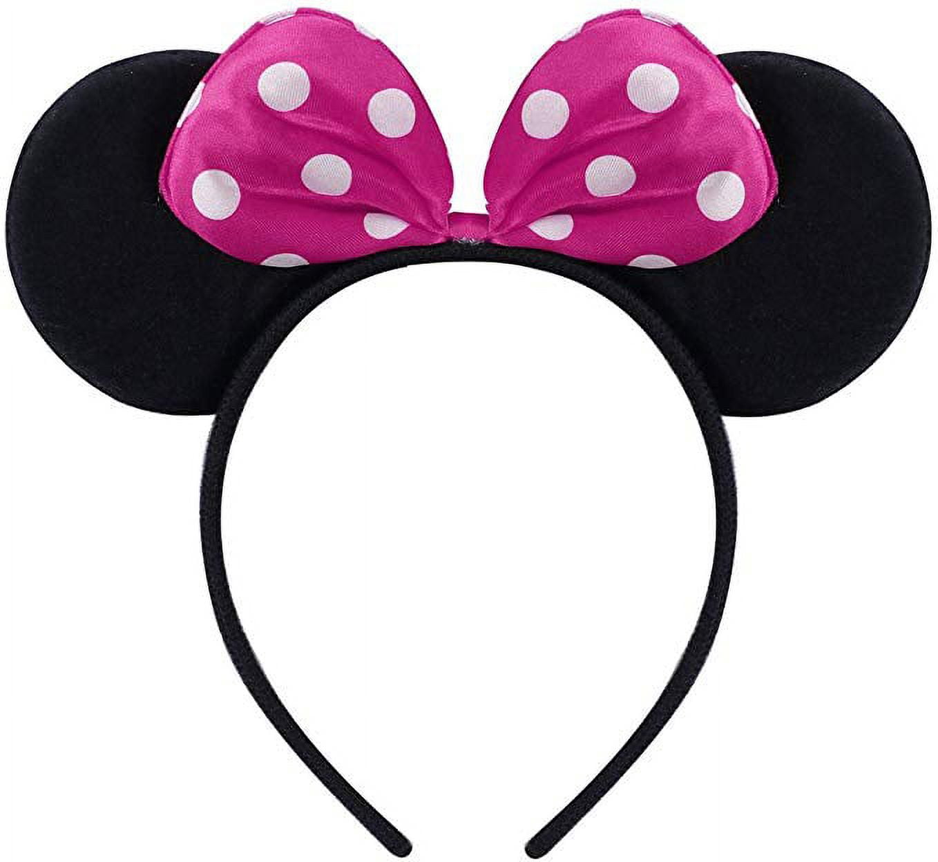 Minnie Costume Baby Girl Dress Mouse Ear Headband Polka Dot Dress - KAMO