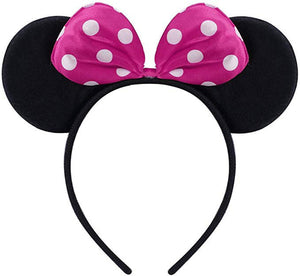 Minnie Costume Baby Girl Dress Mouse Ear Headband Polka Dot Dress - KAMO