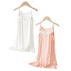 HAWEE Girl Nightgown Sleeveless Spaghetti Strap Pajamas Dress for Kids Sleepwear 2 Pack, 3-15 Years - KAMO