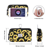 HAWEE Multipurpose Canvas Horizontal Smartphone Pouch Cell Phone Holster with Belt Loop Pouch Bag Belt Pouches for Women Cellphone - KAMO