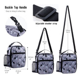 HAWEE Reusable Insulated Lunch Bag for Women - Portable Thermal Meal Tote with Adjustable Shoulder Strap & Bottle Pocket, Small Soft Cooler for Office, Work, Beach, Picnic & Travel
