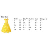 Princess Yellow Belle Girl's Christmas Fancy-Dress Costume - KAMO