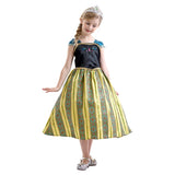 HAWEE Toddler Girls Princess Dress Qween Costume Snow Party Cosplay Fancy Dress with Accessories - KAMO