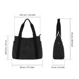 HAWEE Canvas Tote Bag for Women Daily Work Zippered Handbag Casual Shoulder Bag for Shopping Business Travel, Purple