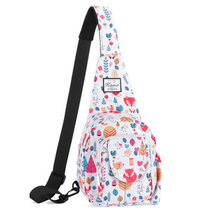 Small Sling Bag Backpack Lightweight One Strap Bag Hiking Crossbody Chest Bag Unisex Shoulder Daypack - KAMO