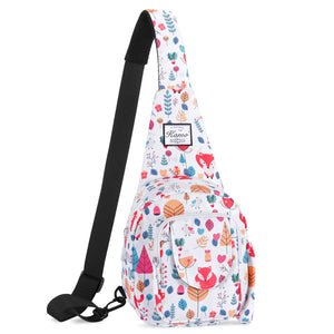 Small Sling Bag Backpack Lightweight One Strap Bag Hiking Crossbody Chest Bag Unisex Shoulder Daypack - KAMO