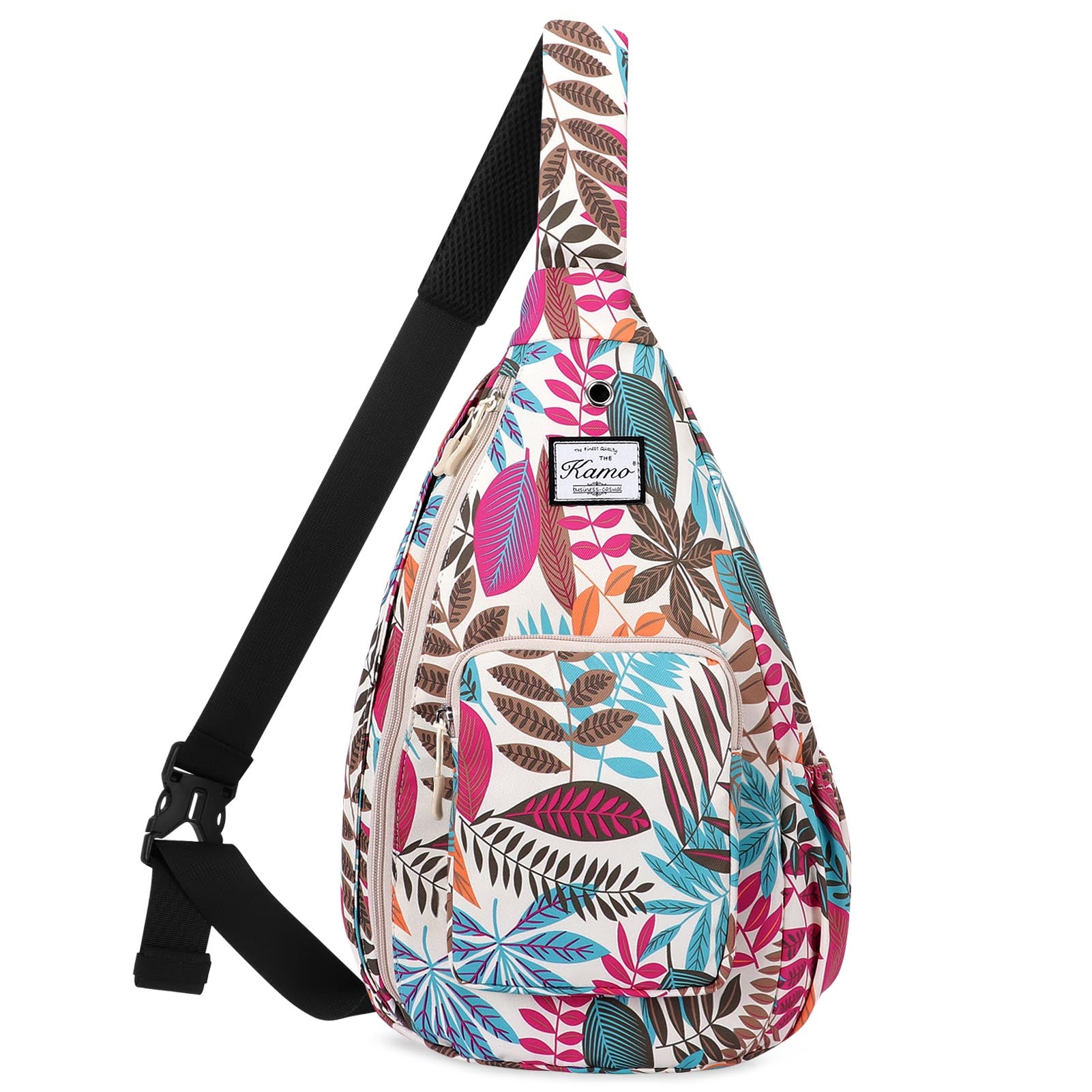 Sling Bag Crossbody Bag for Women Men Sea Wave Summer Beach Oli Painting  Art Red Waterproof Hiking Backpack Lightweight Chest Shoulder Bag Daypack  for